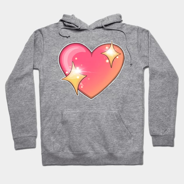 Reva Prisma heart emoji Hoodie by Mei.illustration